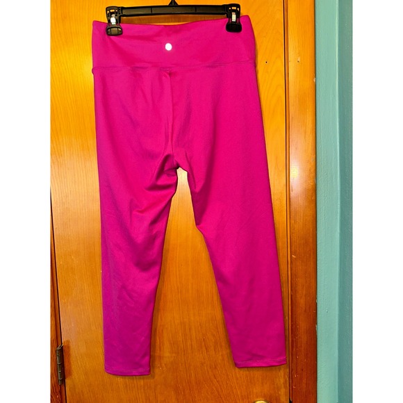 Women's Bally Total Fitness High-Waist  Leggings Size Large Fuchsia Hot Pink - Picture 2 of 6